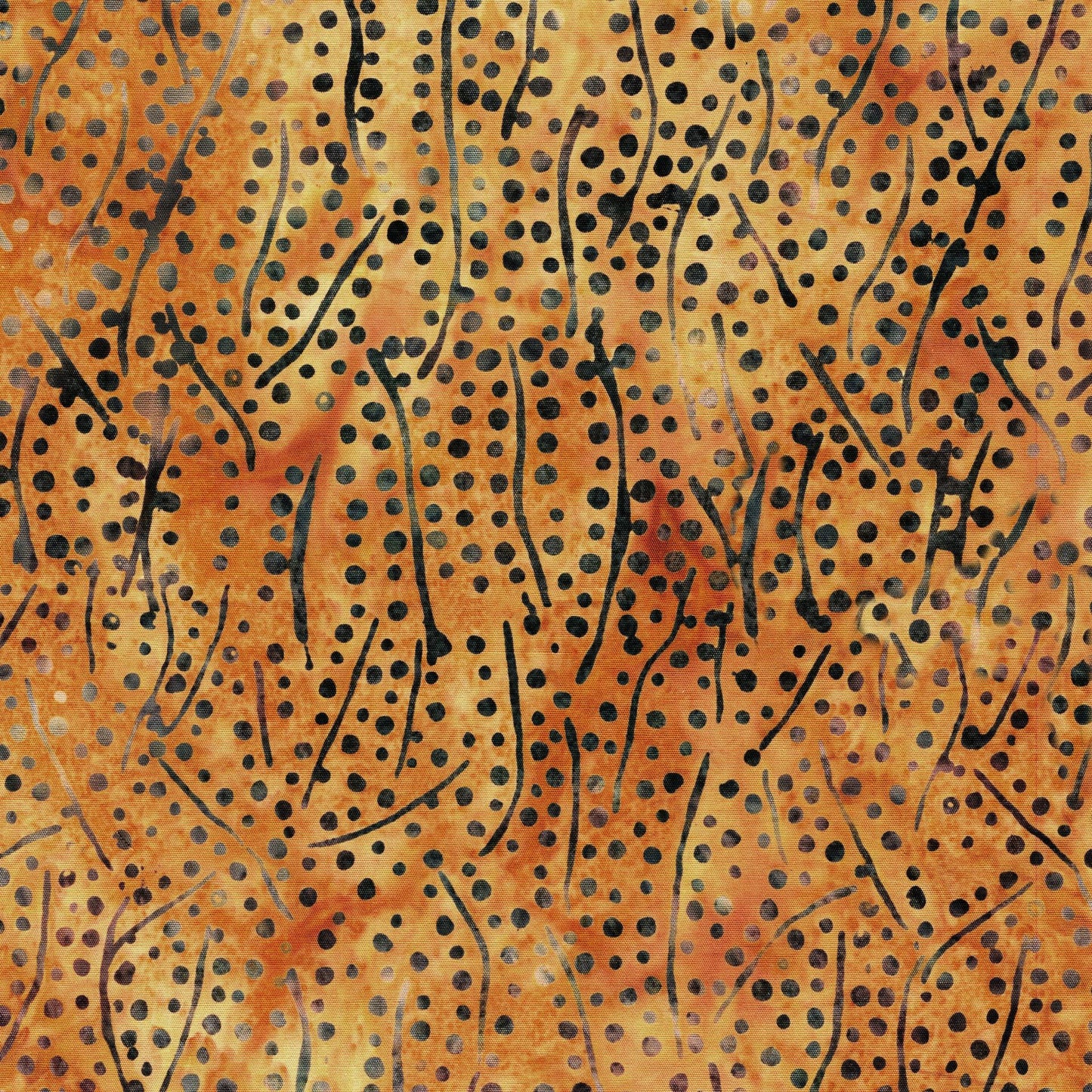 Dotmania Strip Pack, Island Batik, Precut 2.5" Tan Green Brown Batik Fabric Strip Roll