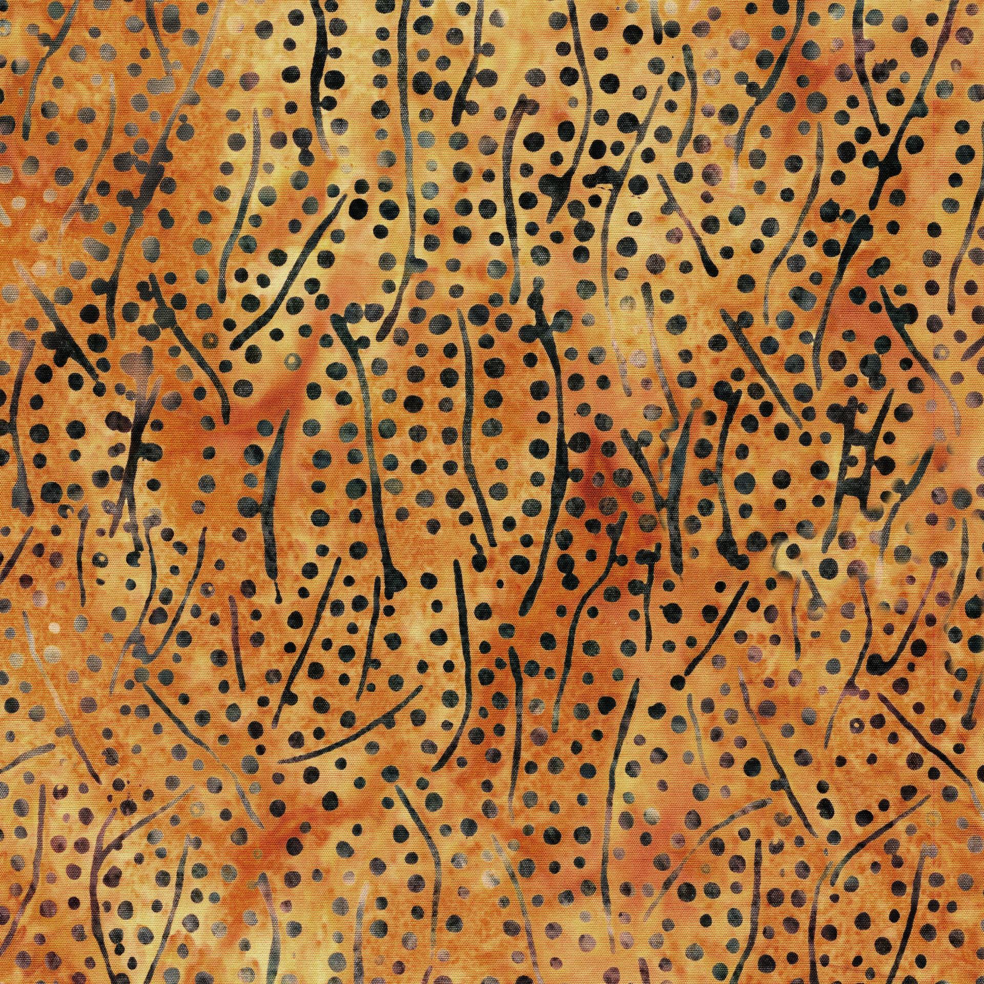 Dotmania Strip Pack, Island Batik, Precut 2.5" Tan Green Brown Batik Fabric Strip Roll