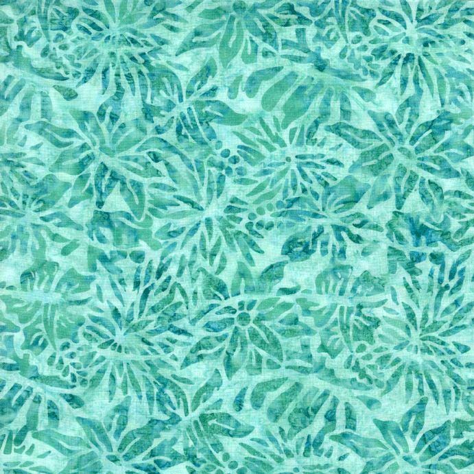 Tonga Mermaid Batik 5" Squares, Timeless Treasures Treat-Mini42 Blossom, 5" Precut Teal Turquoise Lavender Batik Charm Pack Squares