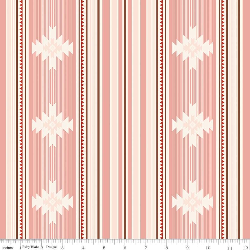 Cowgirl 10" Stacker, Riley Blake 10-17480-42, Pink Blue Brown Yellow Western Floral Highland Cows Boots Quilt Fabric Squares, Echo Park