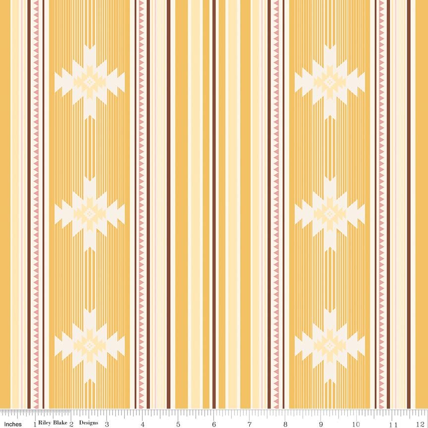 Cowgirl 10" Stacker, Riley Blake 10-17480-42, Pink Blue Brown Yellow Western Floral Highland Cows Boots Quilt Fabric Squares, Echo Park