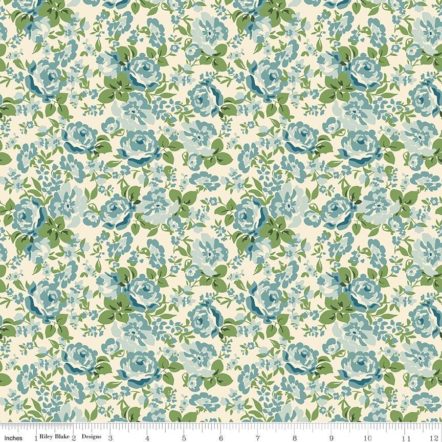 Cowgirl 10" Stacker, Riley Blake 10-17480-42, Pink Blue Brown Yellow Western Floral Highland Cows Boots Quilt Fabric Squares, Echo Park