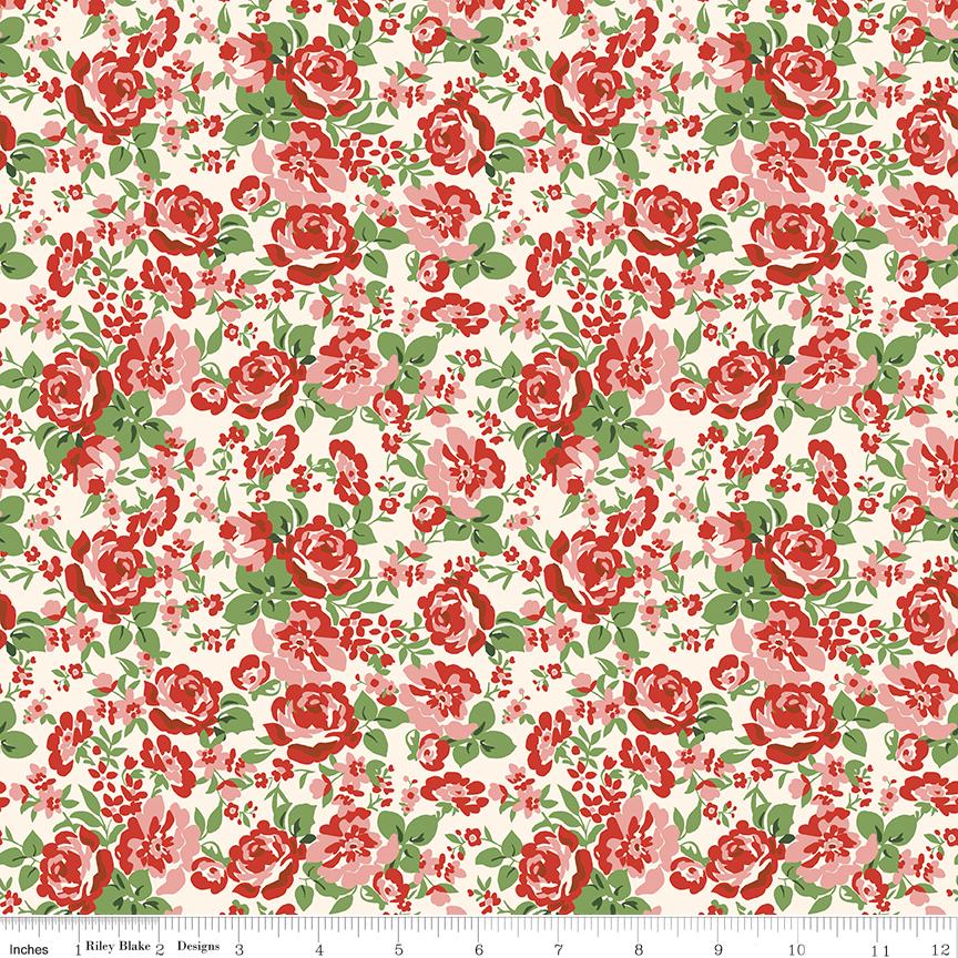 Cowgirl 10" Stacker, Riley Blake 10-17480-42, Pink Blue Brown Yellow Western Floral Highland Cows Boots Quilt Fabric Squares, Echo Park