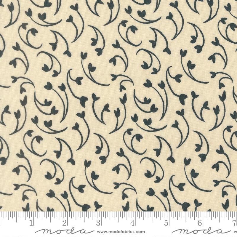 Sunlit Ruins 5" Charm Pack, Moda 38160PP, 5" Precut Cream Brown Gray Green Blue Plum Floral Charm Pack Fabric Squares, Jessica Rose