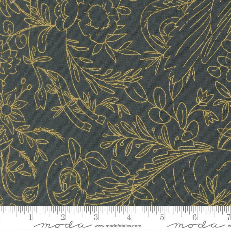 Sunlit Ruins 2.5" Jelly Roll, Moda 38160JR, 2.5" Precut Cream Brown Gray Green Blue Plum Floral Quilt Fabric Strips, Jessica Rose