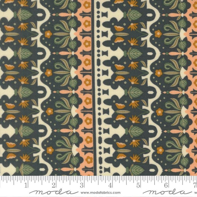 Sunlit Ruins 2.5" Jelly Roll, Moda 38160JR, 2.5" Precut Cream Brown Gray Green Blue Plum Floral Quilt Fabric Strips, Jessica Rose