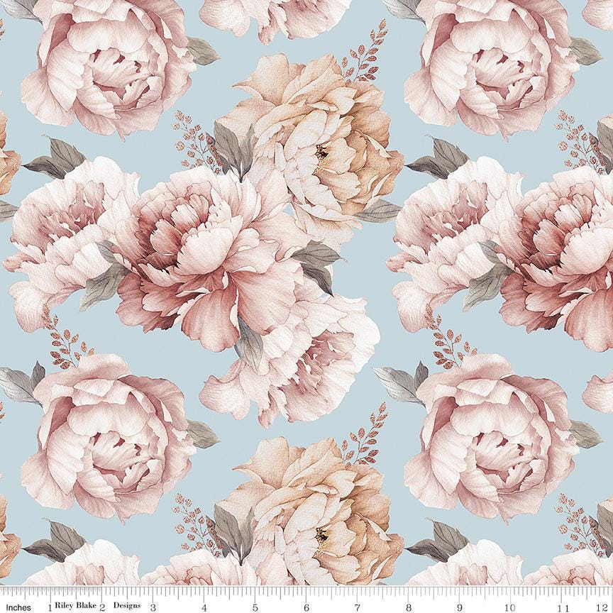 Daybreak on the Prairie Rolie Polie, Riley Blake RP-17680-40, 2.5" Precut Pink Purple Blue Floral Fabric Strip Roll, Melissa Gilbert