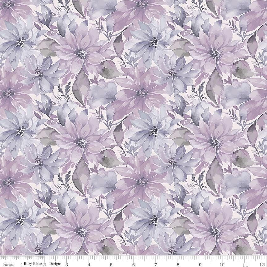 Daybreak on the Prairie Rolie Polie, Riley Blake RP-17680-40, 2.5" Precut Pink Purple Blue Floral Fabric Strip Roll, Melissa Gilbert