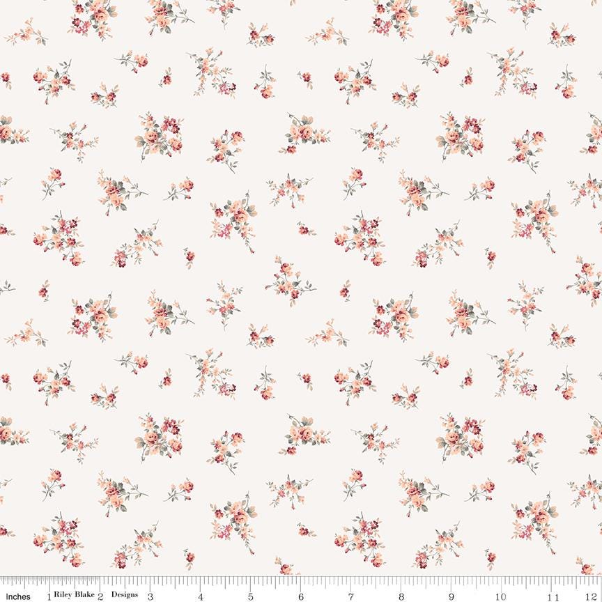 Daybreak on the Prairie Rolie Polie, Riley Blake RP-17680-40, 2.5" Precut Pink Purple Blue Floral Fabric Strip Roll, Melissa Gilbert