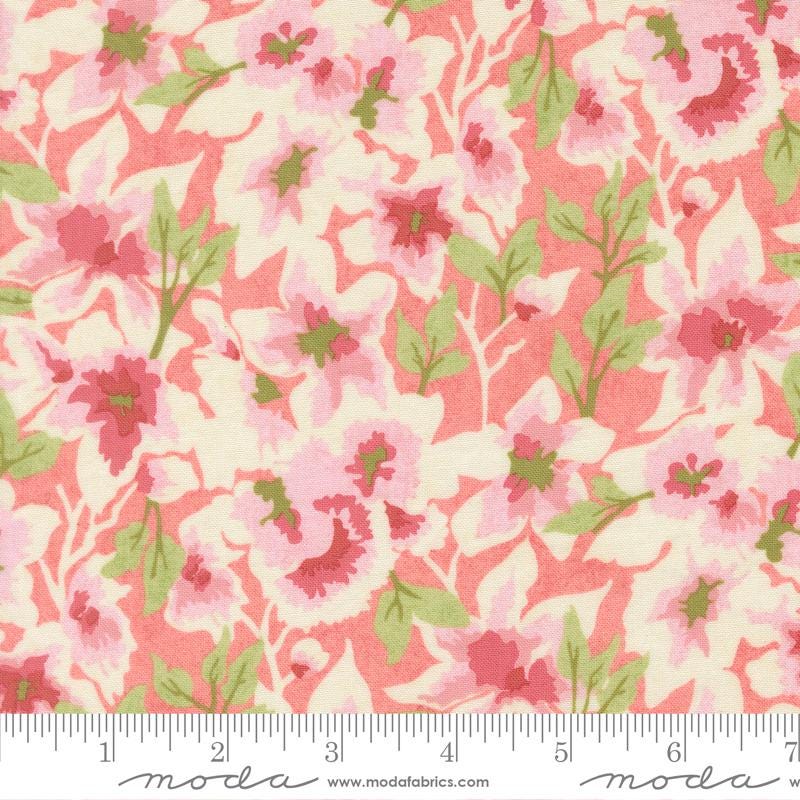 Fieldrush 5" Charm Pack, Moda 30780PP, 5" Precut Wildflowers Floral Charm Fabric Squares, BasicGrey