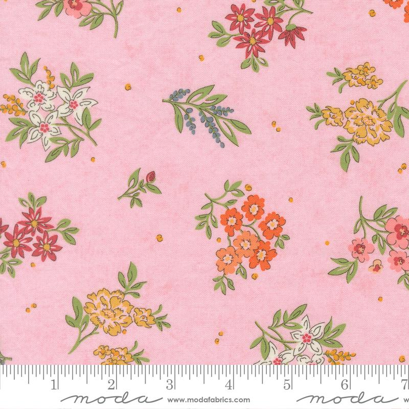 Fieldrush 5" Charm Pack, Moda 30780PP, 5" Precut Wildflowers Floral Charm Fabric Squares, BasicGrey