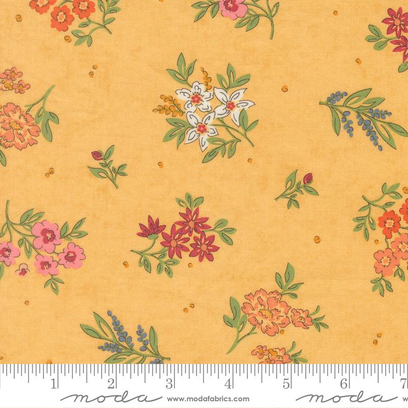 Fieldrush 5" Charm Pack, Moda 30780PP, 5" Precut Wildflowers Floral Charm Fabric Squares, BasicGrey