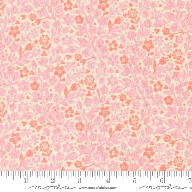 Fieldrush 5" Charm Pack, Moda 30780PP, 5" Precut Wildflowers Floral Charm Fabric Squares, BasicGrey