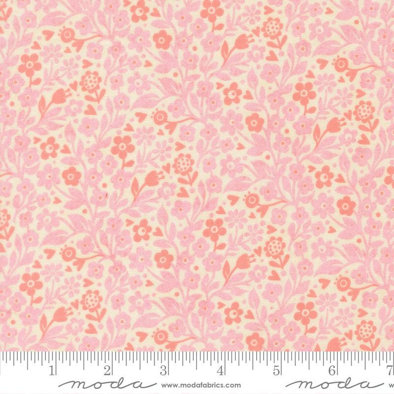 Fieldrush 10" Layer Cake, Moda 30780LC, 10" Precut Wildflowers Floral Layer Cake Fabric Squares, BasicGrey
