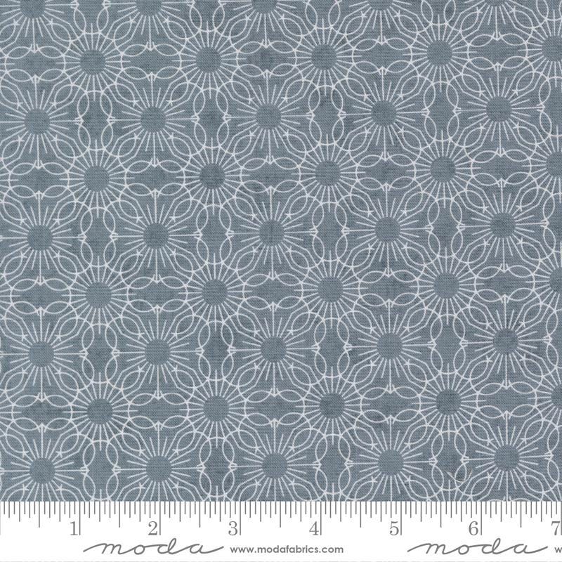 Fieldrush 10" Layer Cake, Moda 30780LC, 10" Precut Wildflowers Floral Layer Cake Fabric Squares, BasicGrey