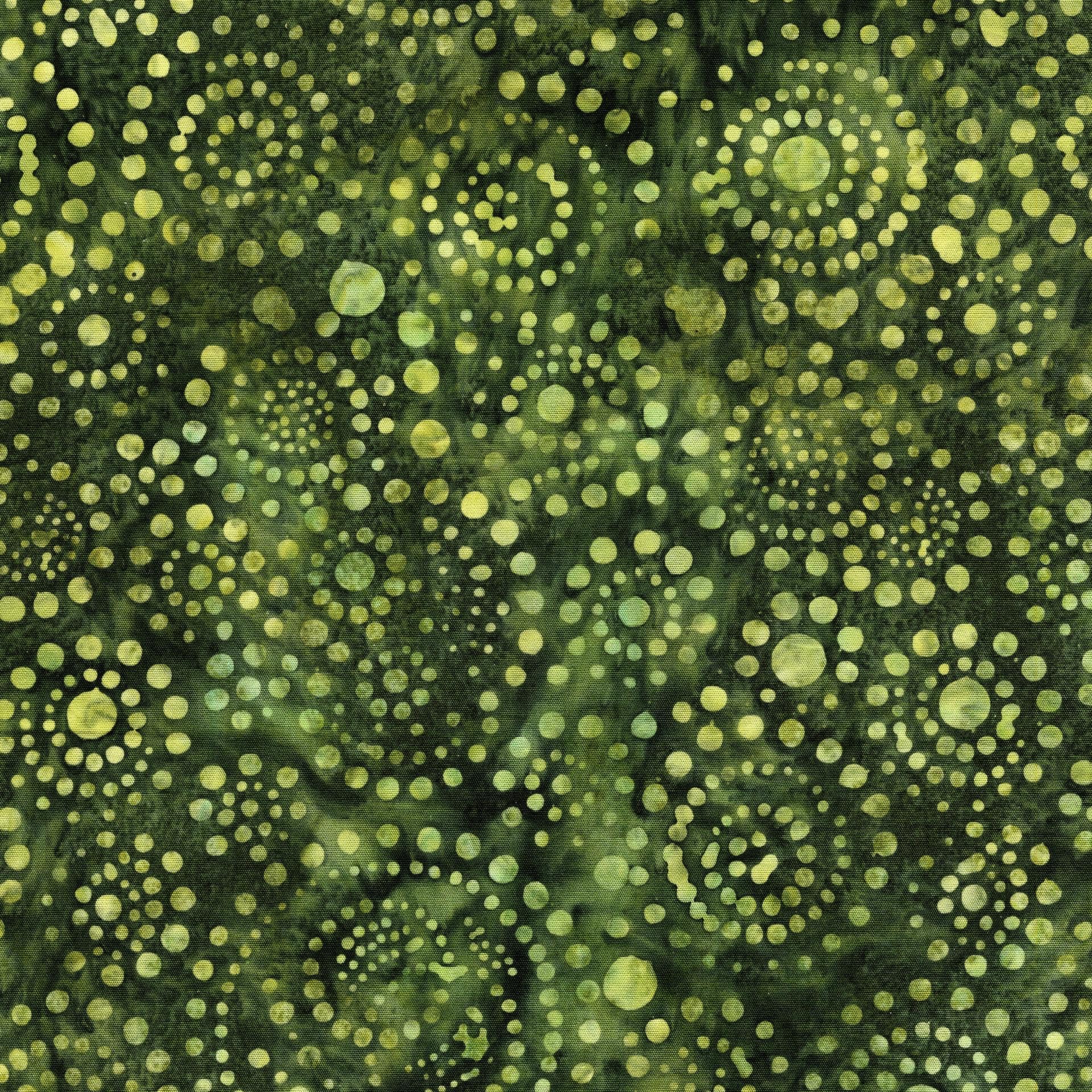 Dotmania Stack, Island Batik, 10" Precut Green Brown Beige Batik Layer Cake Fabric Squares