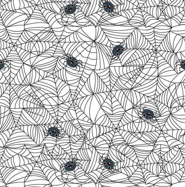Not Scary Halloween 5" Charm Squares, Poppie Cotton NT26520, 5" Precut Pink Orange Black Green White Halloween Fabric Squares