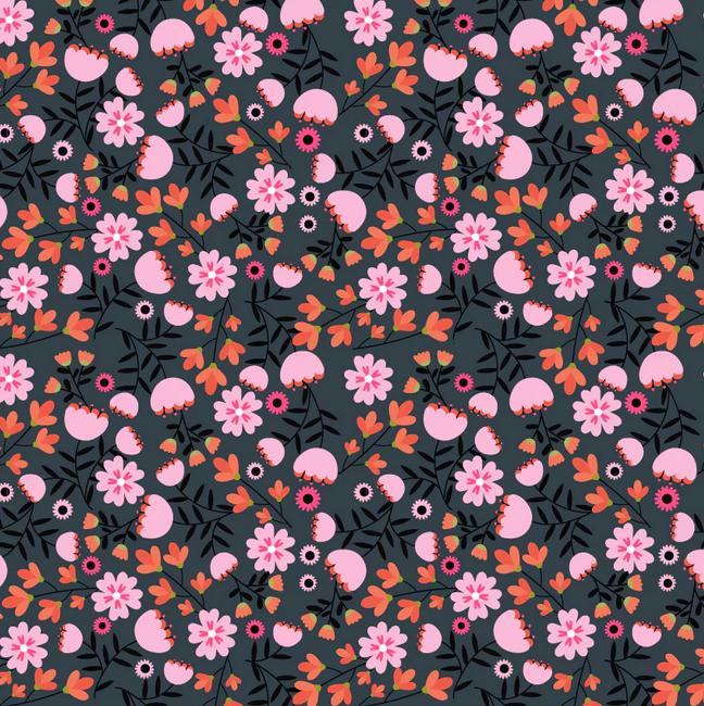 Not Scary Halloween 5" Charm Squares, Poppie Cotton NT26520, 5" Precut Pink Orange Black Green White Halloween Fabric Squares