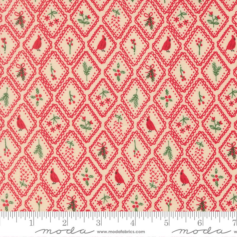 Holiday Cheer 5" Charm Pack, Moda 20970PP, 5" Precut Christmas Xmas Fabric Squares, Stacy Iest Hsu