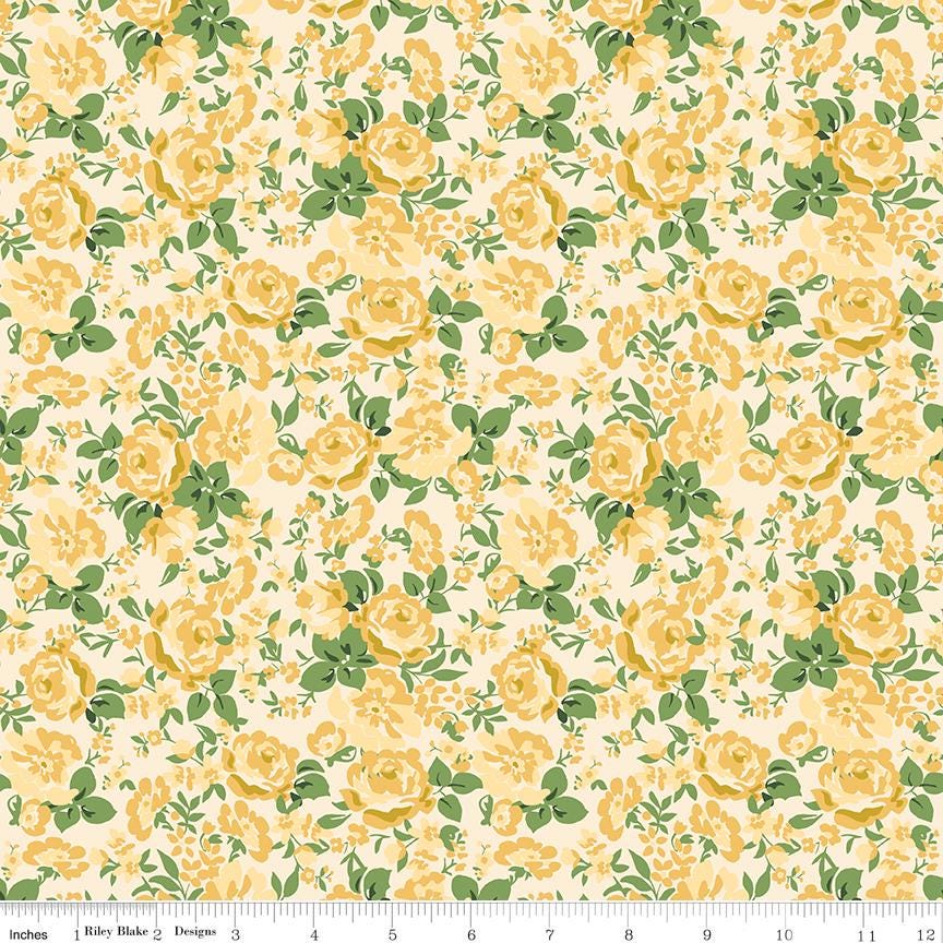 Cowgirl 10" Stacker, Riley Blake 10-17480-42, Pink Blue Brown Yellow Western Floral Highland Cows Boots Quilt Fabric Squares, Echo Park