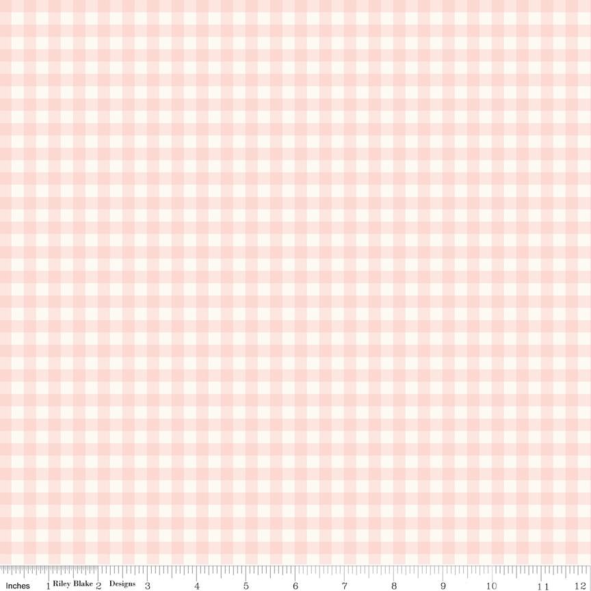 Sweet Pink Rolie Polie, Riley Blake RP-17410-40, 2.5" Precut Pink Cream Floral Fabric Strips, My Mind's Eye