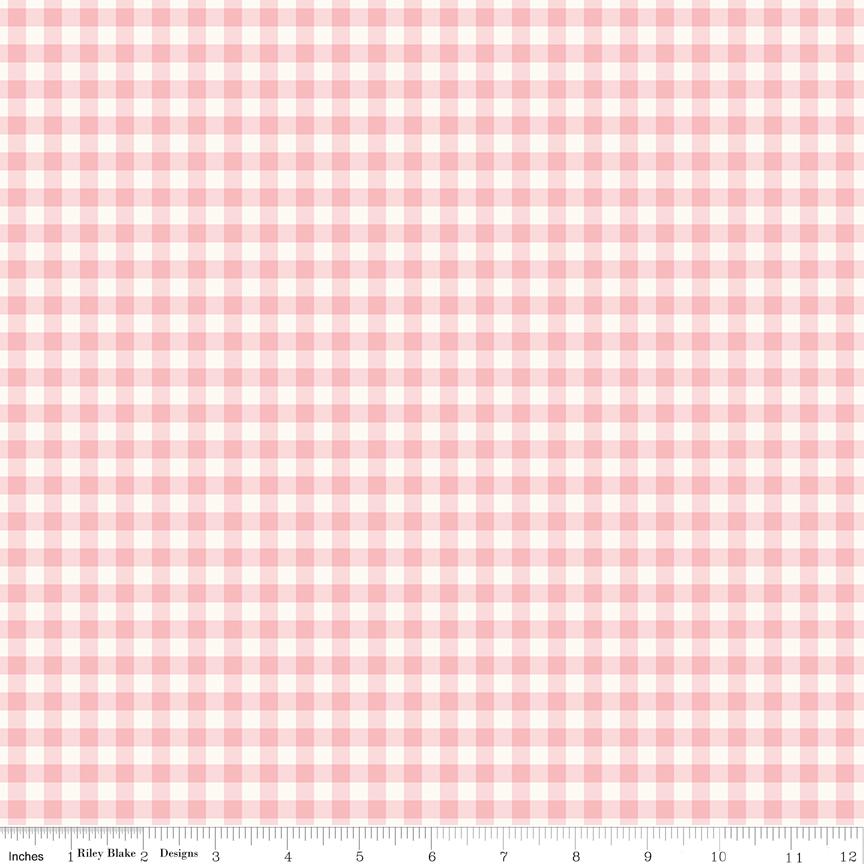 Sweet Pink Rolie Polie, Riley Blake RP-17410-40, 2.5" Precut Pink Cream Floral Fabric Strips, My Mind's Eye