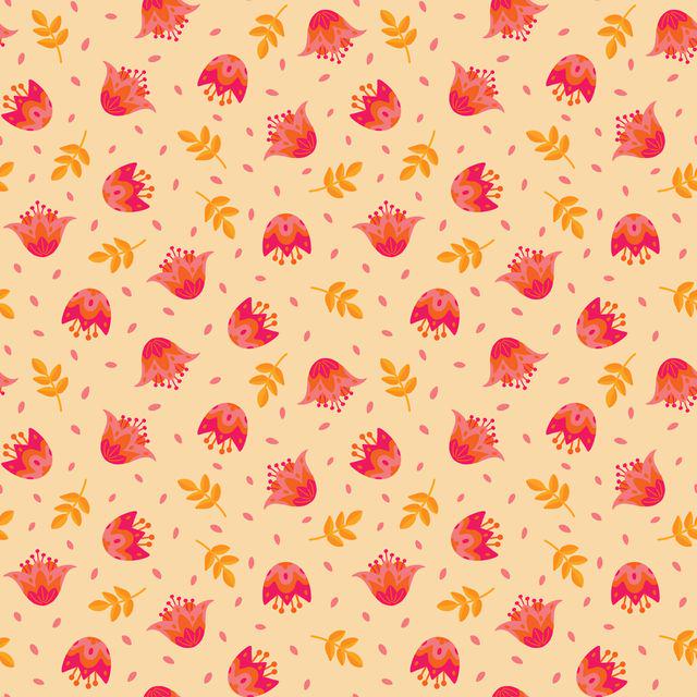 Blooming Garden 5" Fabric Squares, Cloud9 Fabrics 600501-X, 5" Precut Purple Orange Pink Blue Floral Quilt Fabric Squares