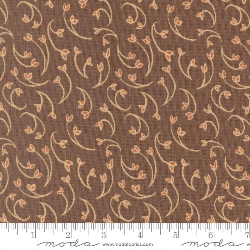 Sunlit Ruins 5" Charm Pack, Moda 38160PP, 5" Precut Cream Brown Gray Green Blue Plum Floral Charm Pack Fabric Squares, Jessica Rose