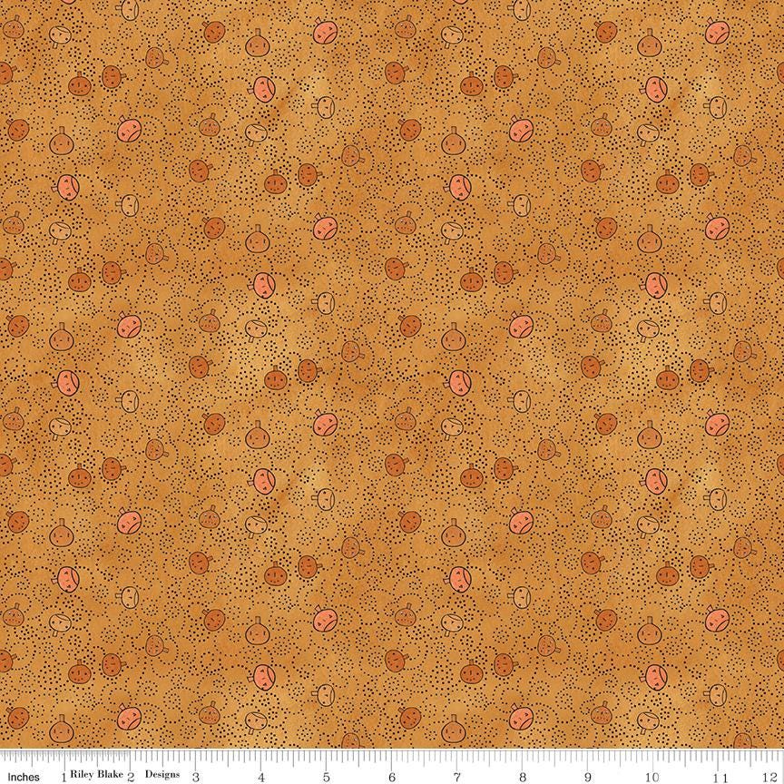 Spooky Rolie Polie Jelly Roll, Riley Blake RP-17570-40, Precut 2.5" Halloween Fabric Strips, Teresa Kogut