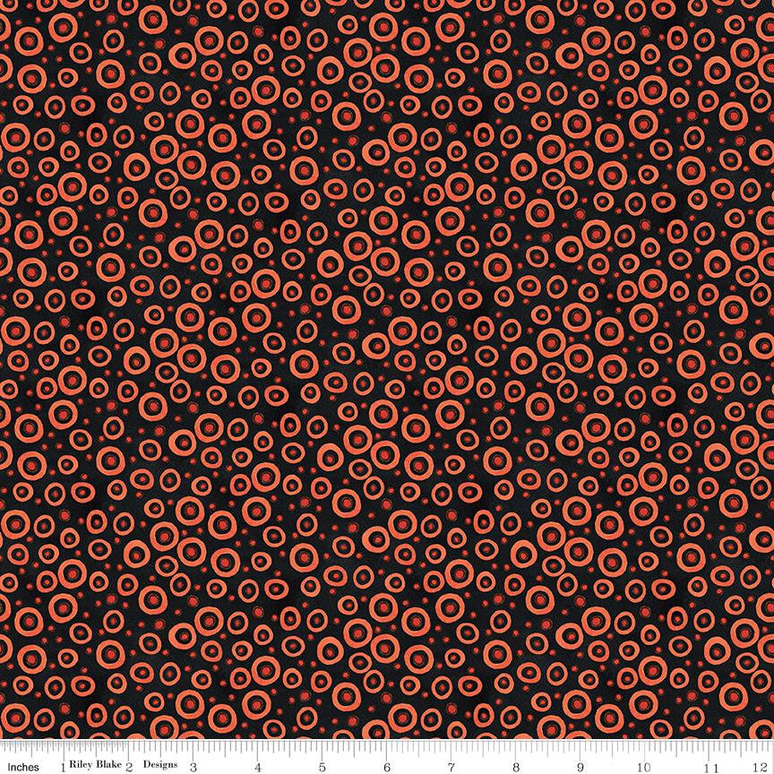 Spooky Rolie Polie Jelly Roll, Riley Blake RP-17570-40, Precut 2.5" Halloween Fabric Strips, Teresa Kogut