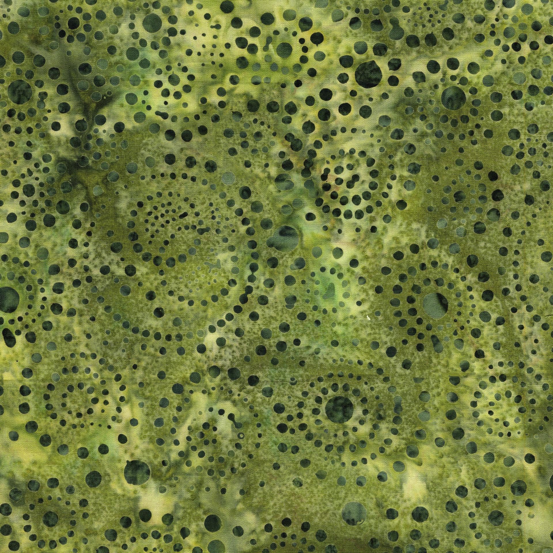 Dotmania Stack, Island Batik, 10" Precut Green Brown Beige Batik Layer Cake Fabric Squares