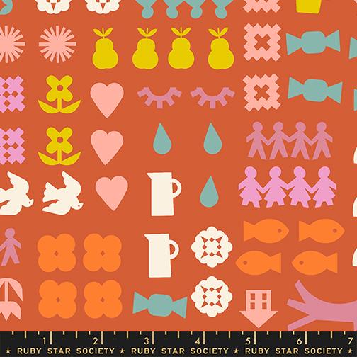 Paper Cuts 2 2.5" Mini Charm Pack, Moda RS1107MC, 2.5" Precut Modern Multicolored Quilt Fabric Squares, Ruby Star Society, Rashida Hale