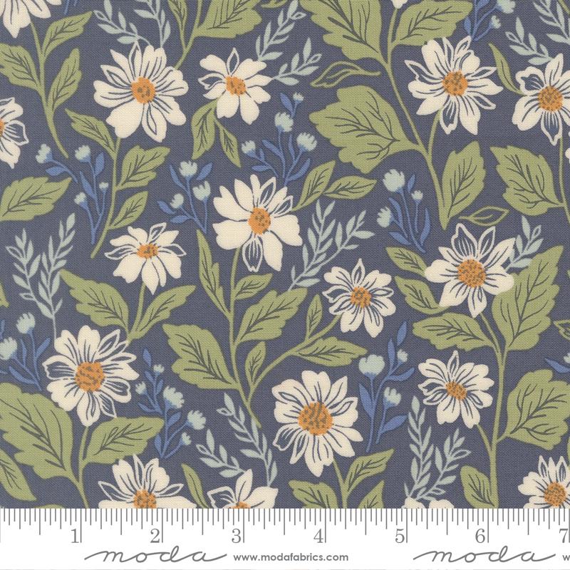 True Love 10" Charm Pack, Moda 5260LC, 10" Precut Blue Green Tan Floral Fabric Squares, Lella Boutique