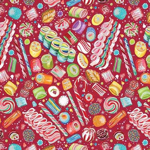 Magical Season 10" Fabric Squares, Benartex MGS10PK, Precut 10" Iconic Christmas Xmas Layer Cake Fabric Squares, Katie Daisy