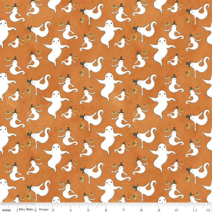 Spooky 5" Stacker, Riley Blake 5-17570-42, 5" Precut Halloween Charm Pack Fabric Squares, Teresa Kogut