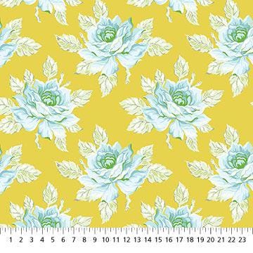 Daisy Crush Tiles, Figo TDAISY42-10, 10" Precut Pink Orange Green Teal Floral Layer Cake Fabric Squares, Heather Bailey