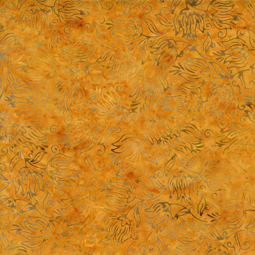 Tonga Ember Batik 5" Squares, Timeless Treasures Treat-Mini42 Ember, 5" Precut Brown Gold Rust Green Batik Charm Pack Squares