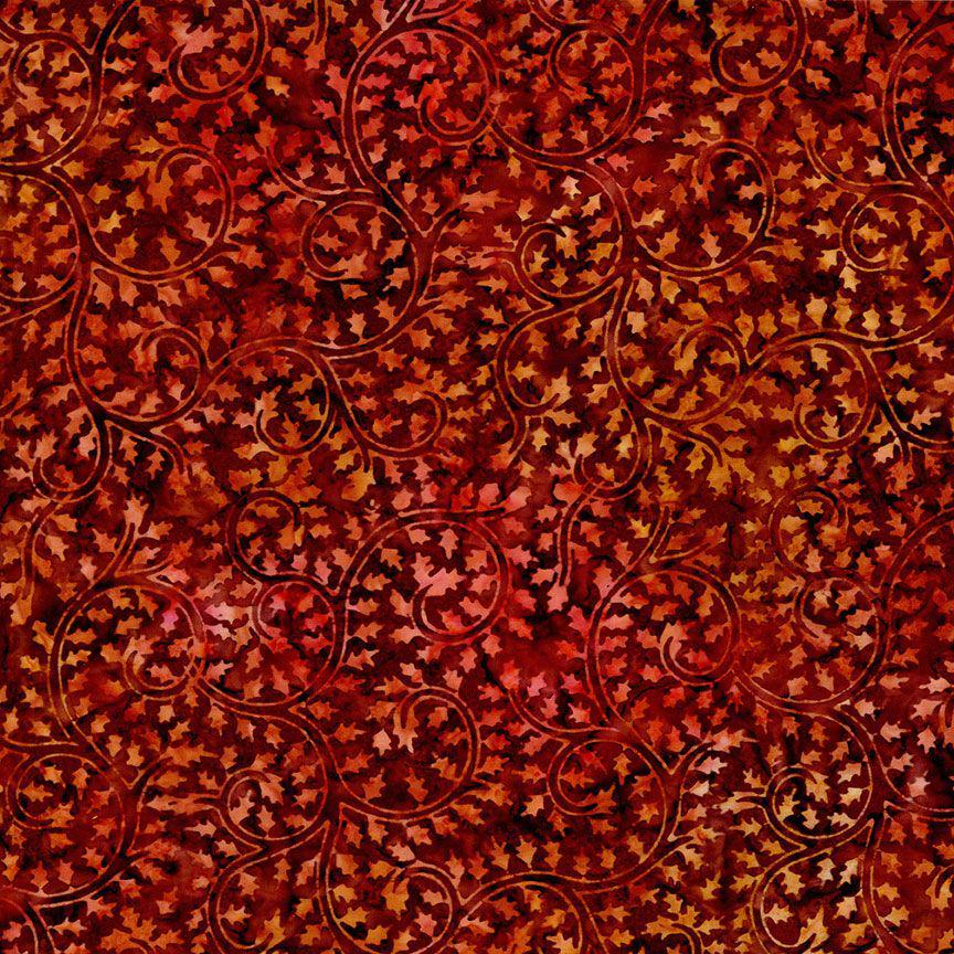 Tonga Ember Batik 5" Squares, Timeless Treasures Treat-Mini42 Ember, 5" Precut Brown Gold Rust Green Batik Charm Pack Squares