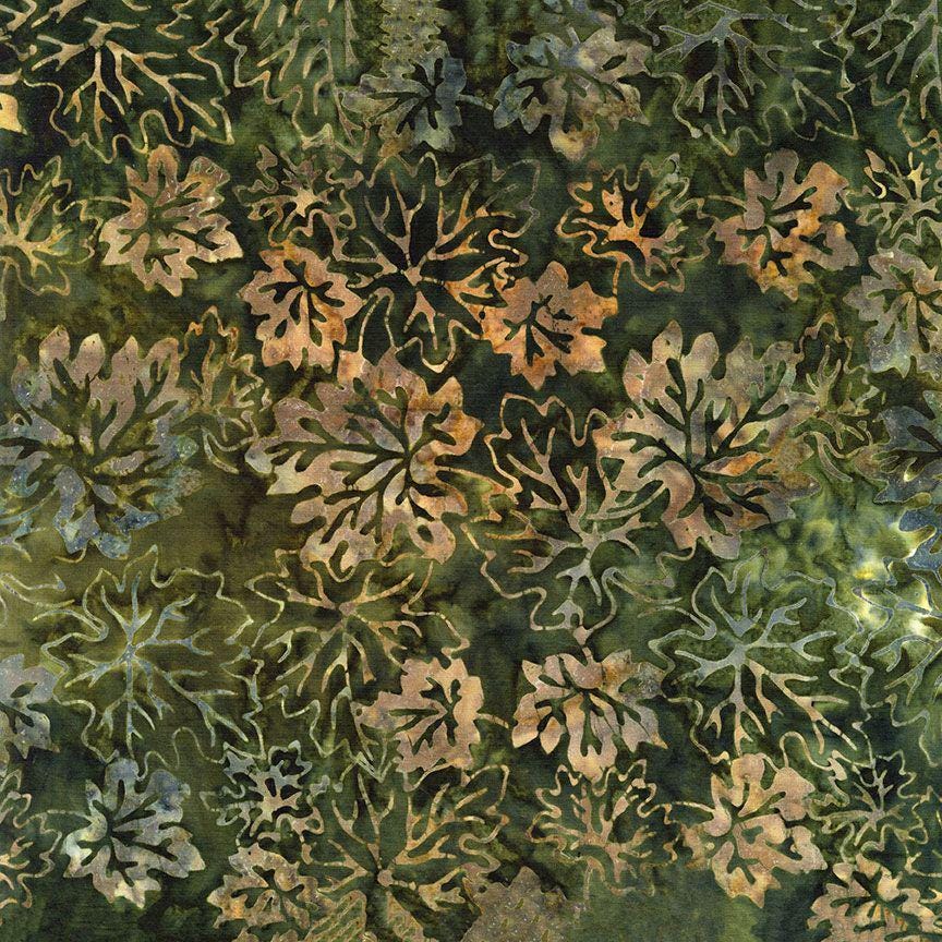 Tonga Ember Batik 5" Squares, Timeless Treasures Treat-Mini42 Ember, 5" Precut Brown Gold Rust Green Batik Charm Pack Squares