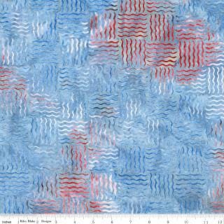 Expressions Batiks Stars and Stitches 5" Stacker, Riley Blake 5-23627-42, 5" Precut Patriotic Batik Fabric Squares