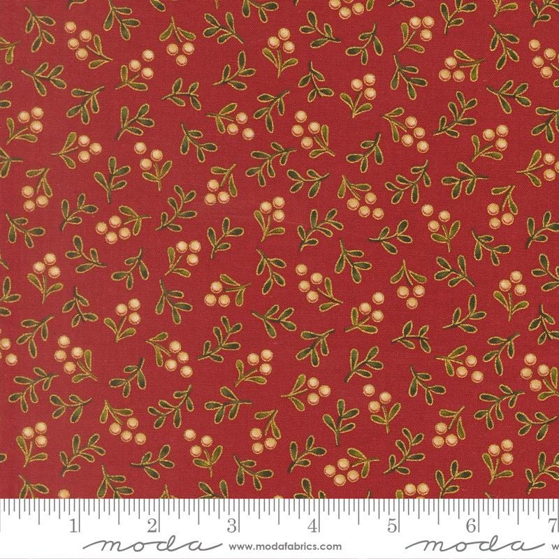 Merry Manor 2025 Metallic 5" Charm Pack, Moda 33860PPM, 5" Precut Traditional Christmas Xmas Charm Pack Fabric Squares