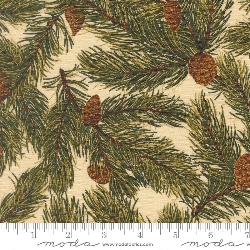 Merry Manor Metallic 2.5" Jelly Roll, Moda 33860JRM, 2.5" Precut Gold Metallic Traditional Christmas Xmas Jelly Roll Fabric Strips