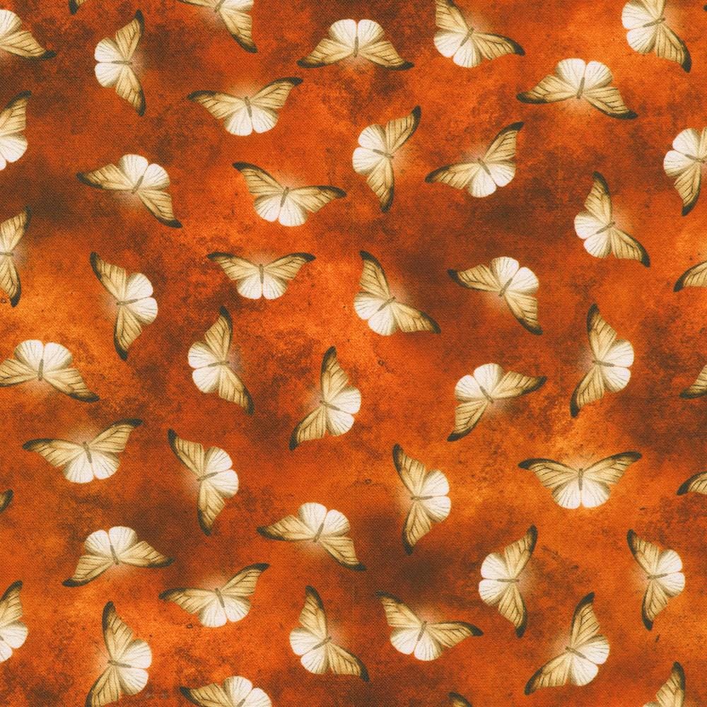 Ravenwood 5" Halloween Charm Squares, Robert Kaufman CHS-1394-42, 5" Precut Halloween Crows Skulls Floral Fabric Squares