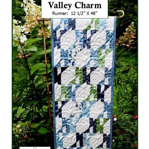 Valley Charm Table Runner Pattern, Creek Side Stitches CSS405, Charm Pack Friendly Easy Table Topper Quilt Pattern