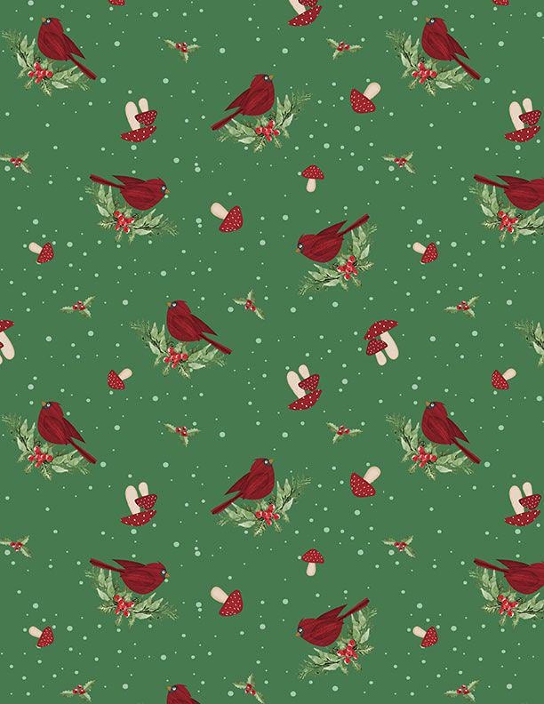 Snowy Gnomies 5 Karat Crystals, Wilmington Prints 897-508, Precut 5" Christmas Gnomes Fabric Squares Charm Pack