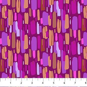 Daisy Crush Tiles, Figo TDAISY42-10, 10" Precut Pink Orange Green Teal Floral Layer Cake Fabric Squares, Heather Bailey