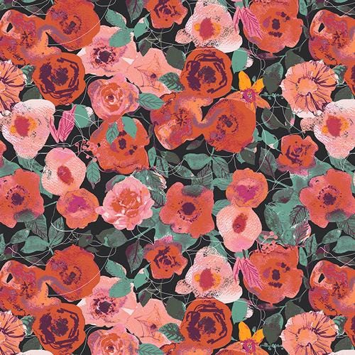 Enshadow 10" Fabric Wonders Squares, Art Gallery Fabrics 10W-ENW, AGF Studio 10" Precut Halloween Layer Cake Fabric Squares, Roccella