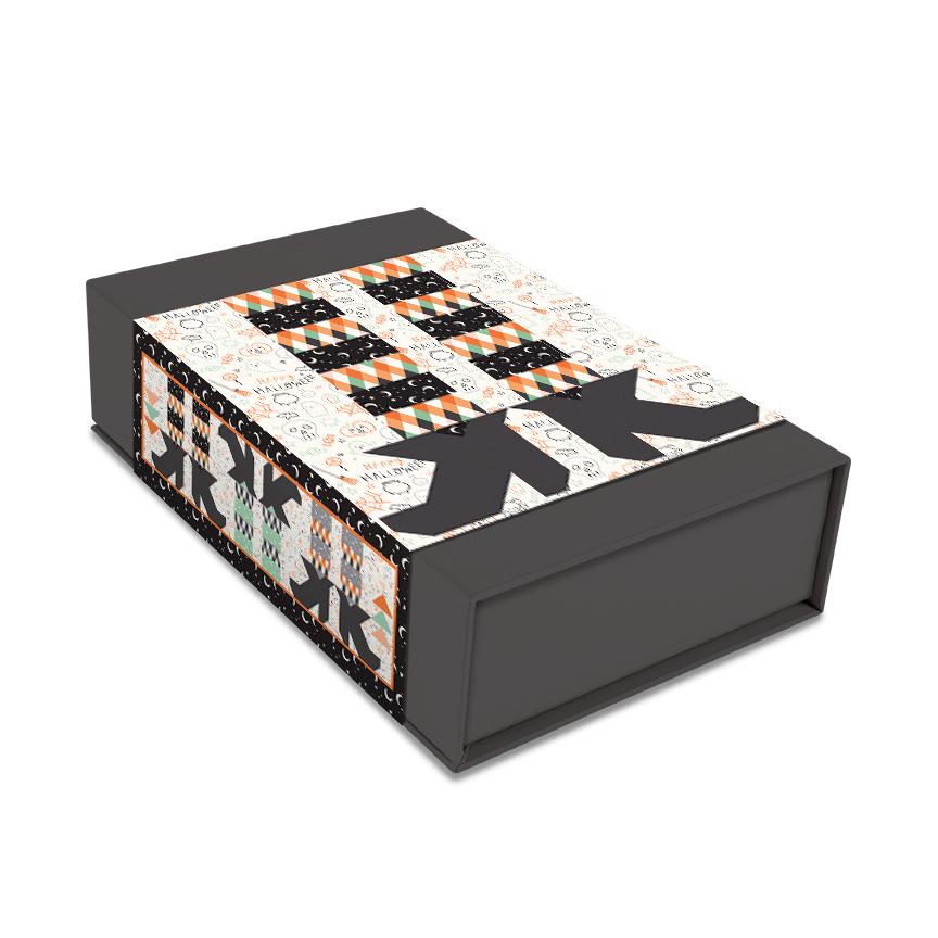 Witches Feet Table Runner Quilt KIT, Riley Blake KT-17470, Halloween Table Runner Topper Quilt Kit, My Mind's Eye