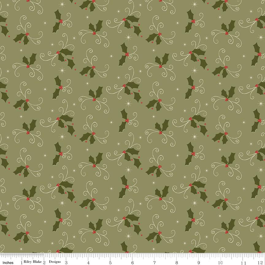 Christmas Greetings 10" Stacker, Riley Blake 10-17660-42, 10" Precut Christmas Xmas Fabric Squares, Christmas Layer Cake, Sandy Gervais