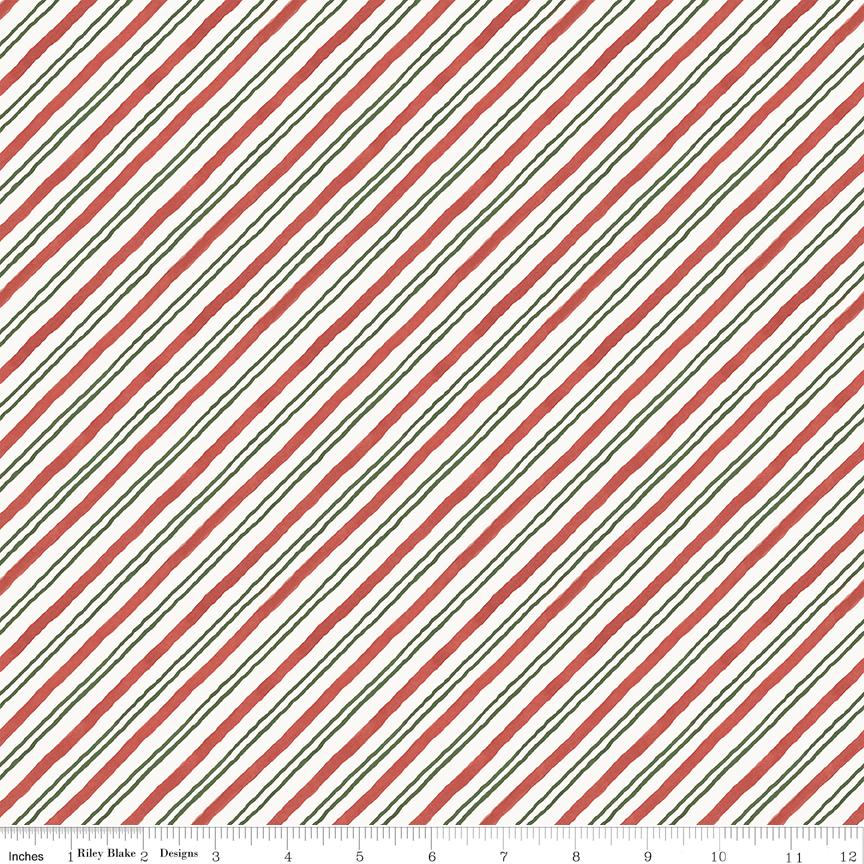 Holiday Spirit 10" Stacker, Riley Blake 10-17460-42, Watercolor Traditional Christmas Xmas Quilt Fabric Squares, Lisa Audit